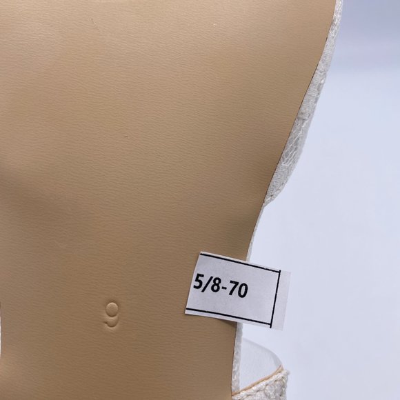 FSJ White Round Toe Low Heels Flat Lace Up Wedding - Picture 8 of 8